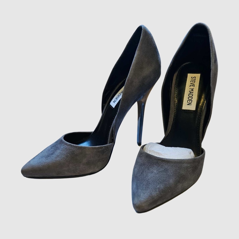 Steve Madden VARCITYY GREY SUEDE Pumps